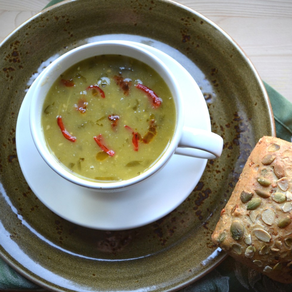 Green Tomato Soup with Roasted Chillies ©Kevin Ashton 2015