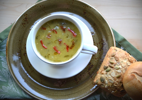 Green Tomato Soup with Roasted Chillies ©Kevin Ashton 2015