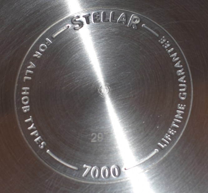 Bottom of frying pan