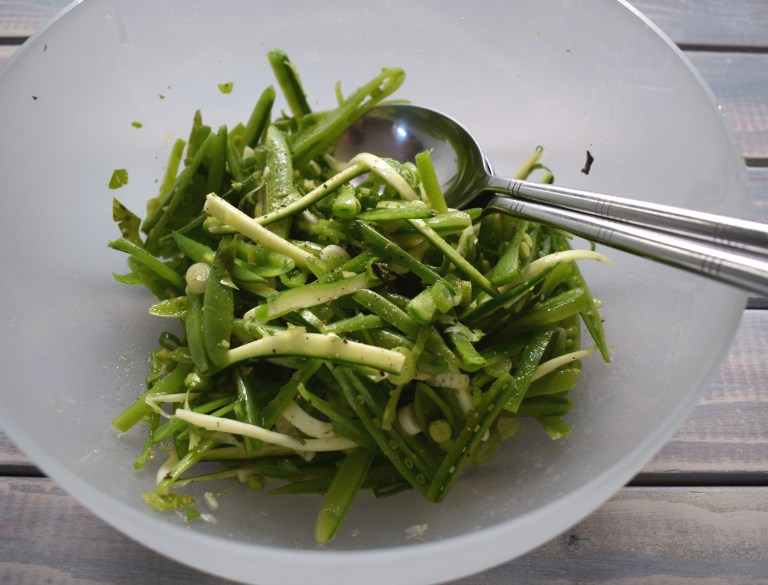Sugar snap pea salad ©Kevin Ashton 2020
