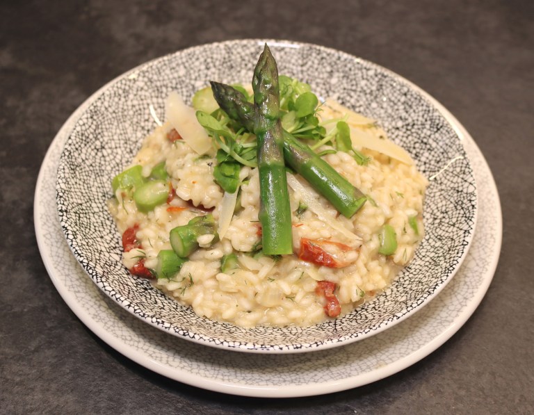 Asparagus & Sundried Tomato Risotto©Kevin Ashton 2023