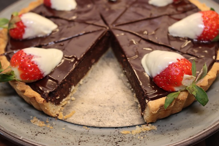Close up of chocolate tart ©Kevin Ashton 2024