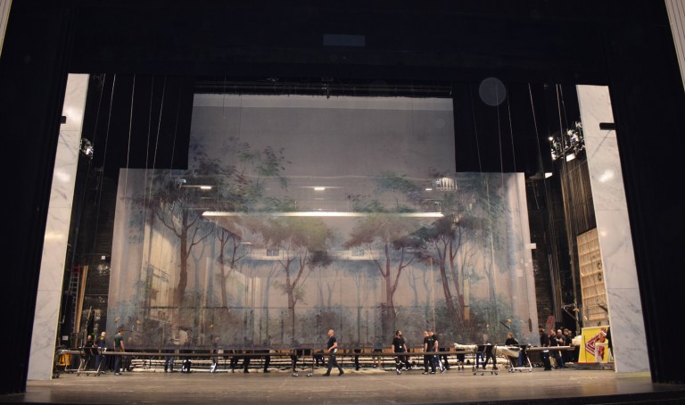 Huge Stage at Vienna's Opera House