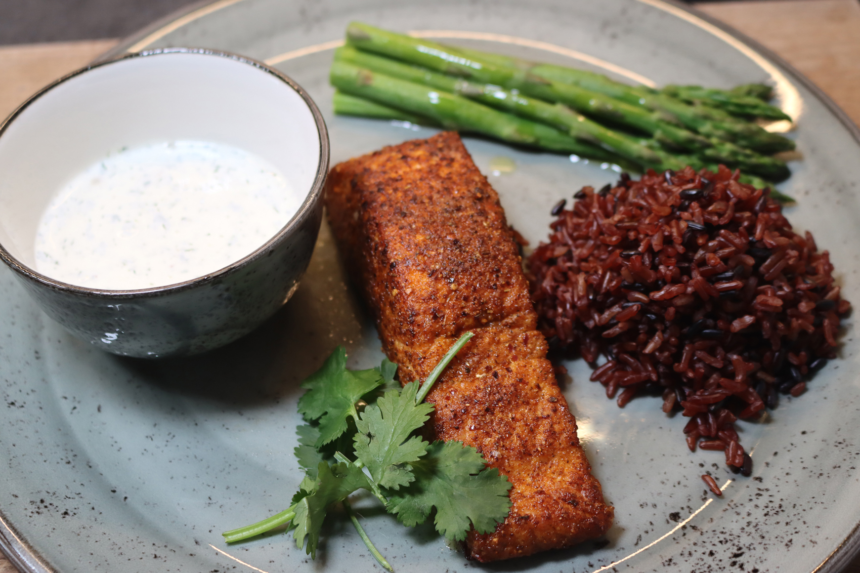 Cajun Salmon with Red Rice©KevinAshton 2024